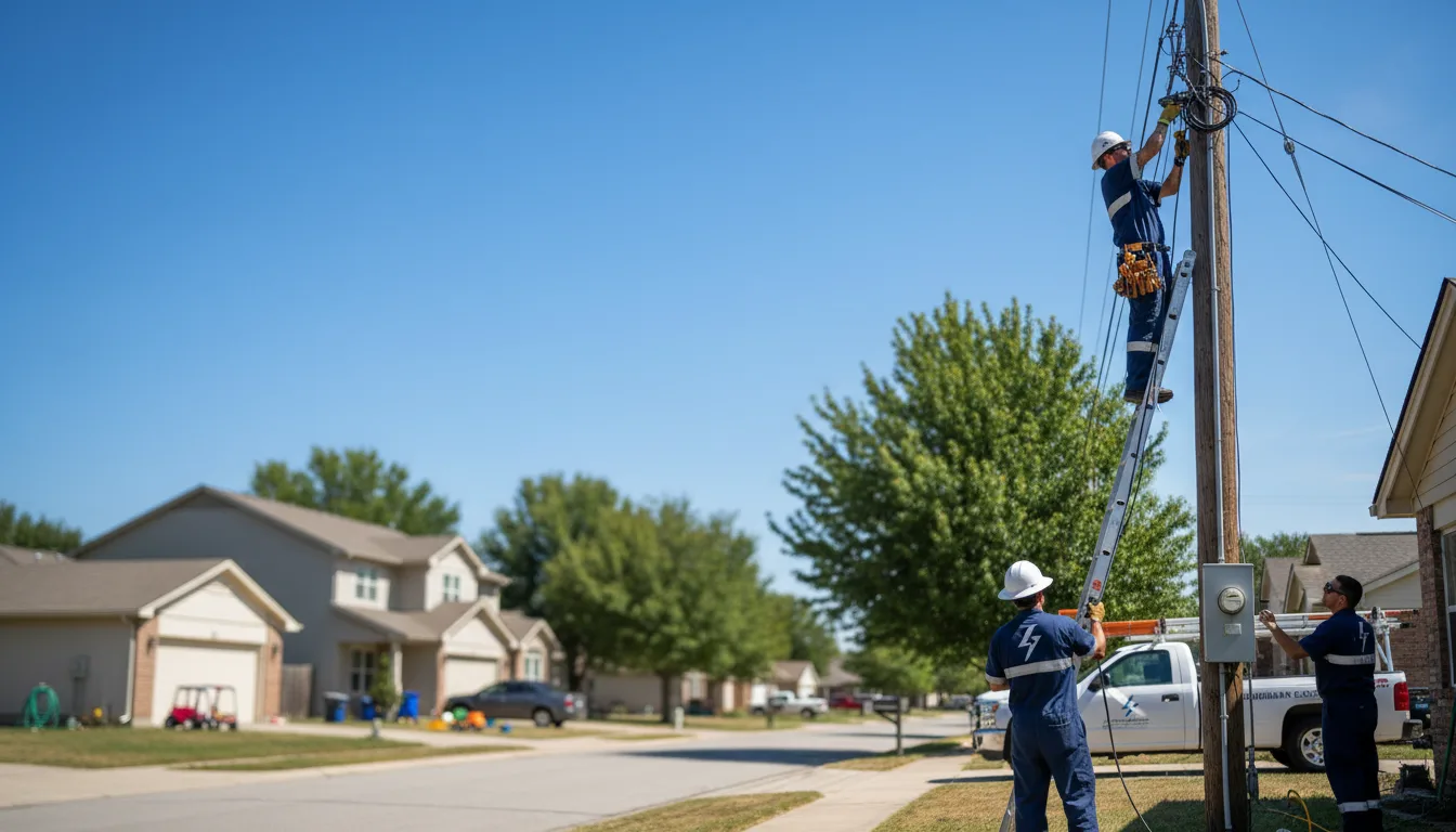 Residential electrician providing installation services in Wyoming, NY